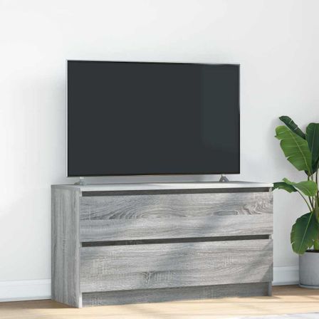 Meuble TV sonoma gris 100x35x54 cm bois d'ingénierie