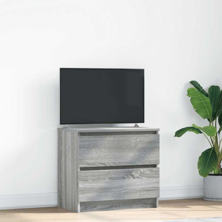 Meuble TV sonoma gris 60x35x54 cm bois d'ingénierie