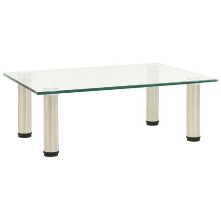 Meuble TV Transparent 40x35x17 cm Verre trempé