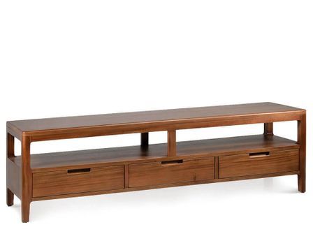 Meuble TV VALENCIA – Bois massif d’acajou – 160 cm