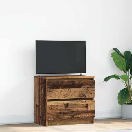 Meuble TV vieux bois 60x35x54 cm bois d'ingénierie