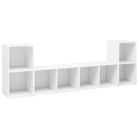 Meubles TV 4 pcs Blanc 72x35x36,5 cm