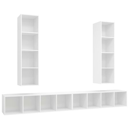 Meubles TV muraux 4 pcs Blanc