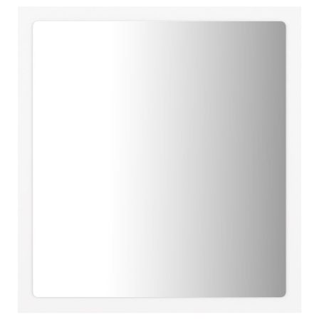 Miroir à LED de salle de bain Blanc 40x8,5x37 cm