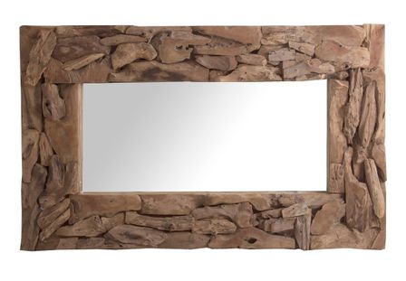 Miroir antique racine de teck naturel Akuste
