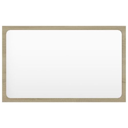 Miroir de salle de bain Chêne sonoma 60x1,5x37 cm