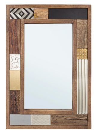 Miroir DOKI 70x100 cm – Multimatières colorées & esprit artisanal