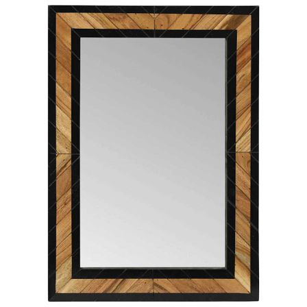 Miroir en bois massif d'acacia KIRO