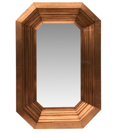 Miroir en laiton cuivré VENIZA - L 85 x H 125 cm
