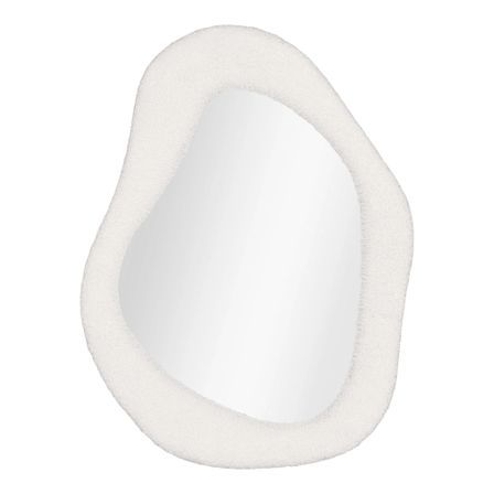 Miroir moderne en peluche BOSA – L 46.5 × H 61 cm