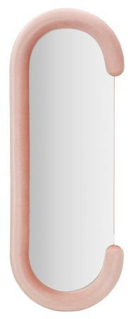 Miroir mural chantal rose velours 60x7x160 cm