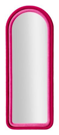 Miroir mural cloe fuxia velours cm 60x4x160