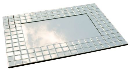 Miroir mural design KONAZI - L 90 x H 65 cm