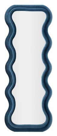 Miroir mural emily bleu velours cm 60x6x160