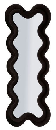 Miroir mural noir monica cm 58 4 160 (dimensions intérieures du miroir cm 39 124)