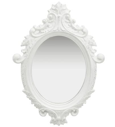 Miroir mural ovale CASTEL style baroque - L 56 x H 76 cm