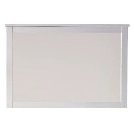 Miroir mural rectangulaire mélaminé blanc Leone