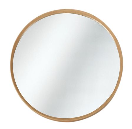 Miroir mural rond bambou clair Nachi D 60 cm
