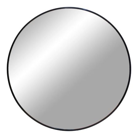 Miroir mural rond en aluminium MADRID – Ø 60 ou Ø 80 cm