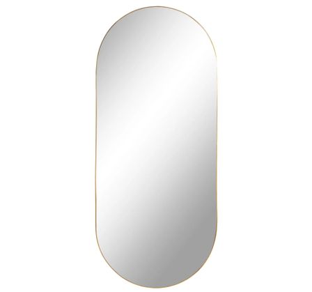 Miroir ovale en acier JERSEY – L 50 x H 80 cm