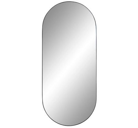 Miroir ovale en acier JERSEY – L 50 x H 80 cm