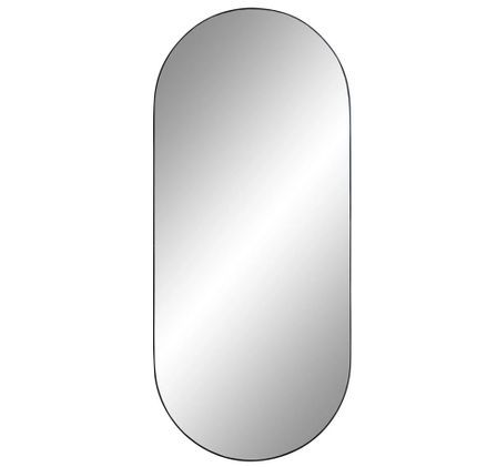 Miroir ovale en acier JERSEY – L 50 x H 80 cm