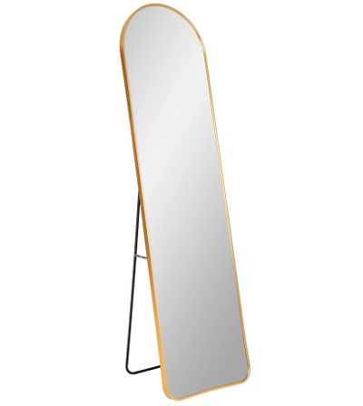 Miroir sur pied en aluminium MADRID – L 40 x H 150 cm