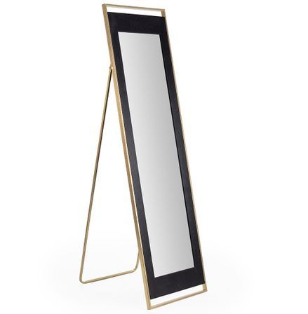 Miroir sur pied en bois et métal LANZA – 182 cm