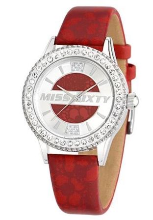Miss Sixty - 3h - White / Red - Red - With Strass 751103503