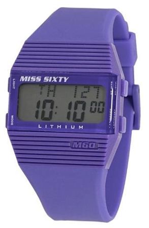 Miss Sixty Lady Digit Lcd Rubber 40mm SIC002