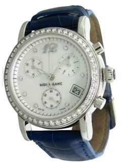 Montblanc Star Chrono Quartz Diamonds Mop Dial Swiss Made 8158