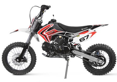 Moto 125cc Storm 4 temps 14/12 e-start semi automatique rouge