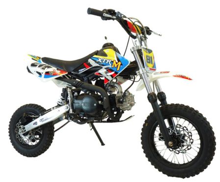 Moto cross 110cc 12/10 boite mécanique Kick starter jaune