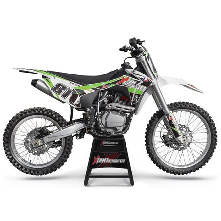 Moto cross 250cc Sporting vert 4 temps