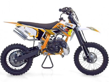 Moto cross 50cc Racing 14/12 9cv automatique Kick starter orange