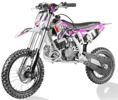 Moto cross 50cc rose 2T automatique 3.5 cv Falko 14/12
