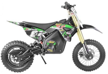 Moto cross électrique 1300W lithium 48V SX vert 14/12