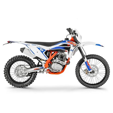 Moto cross enduro 250cc Kayo K4 21/18 blanche 4 temps