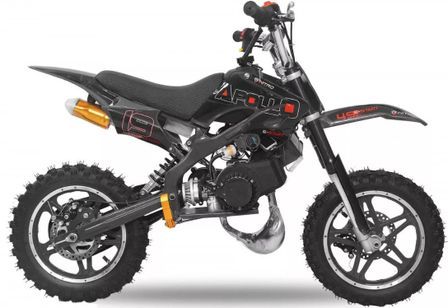 Moto cross enfant 49cc 10/10 Apollo noir - 55 km/h