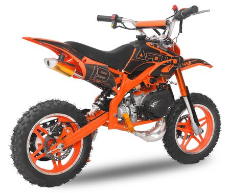 Moto cross enfant 49cc 10/10 Apollo orange - 55 km/h