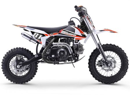 Moto cross enfant 70cc automatique orange et noir MX70 12/10