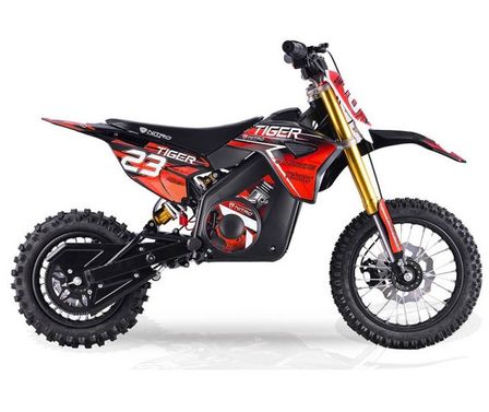 Moto électrique enfant Tiger luxe 1100W Lithium 36V 12/10 rouge