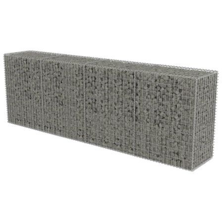 Mur en gabion avec couvercles Acier galvanisé 300 x 50 x 100 cm