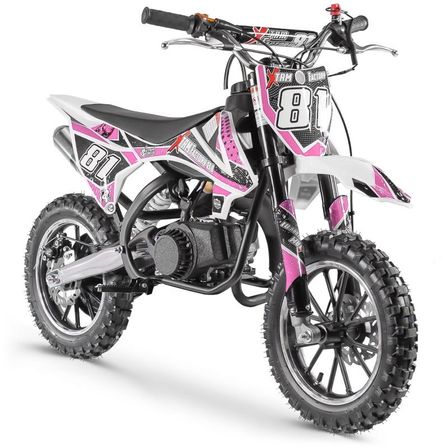 Moto cross pocket 50cc 2 Temps 10/10 rose