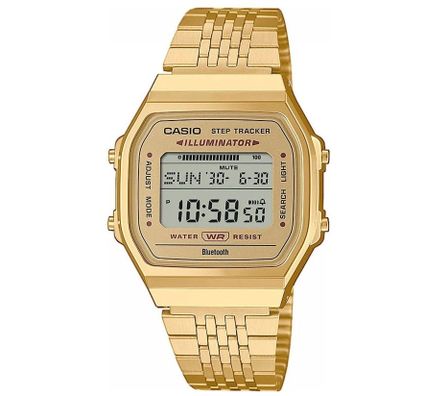 New Vintage Gold - Bluetooth® Smartphone Link W. Built-in Accelerometer Senses Body Movements + Steps Counter ABL-100WEG-9AEF