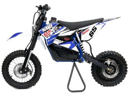 NRG de luxe 500W 48V bleu 12/10 Moto cross électrique