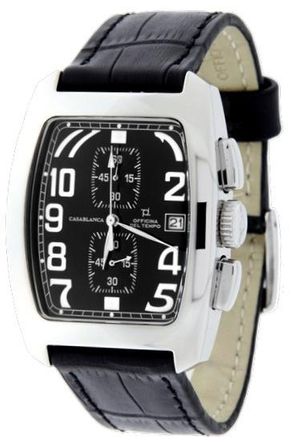 Officina Del Tempo Casablanca Os10 Chrono. Ss Case. Leather Strap. 38x50mm Wr 5atm OT1011_03N