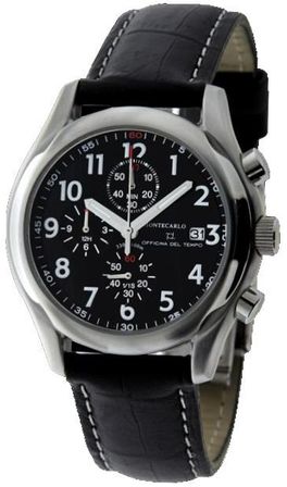 Officina Del Tempo Montecarlo Os10 Chrono. Ss Case. Leather Strap. 46mm Wr 10atm OT1010_01N