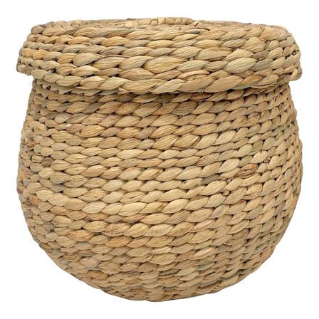 Panier de rangement avec couvercle ARONA – Osier naturel