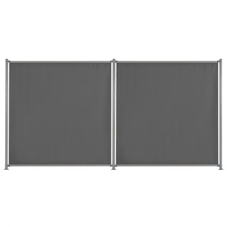 Panneau de clôture 2 pcs Tissu 360 x 180 cm Anthracite